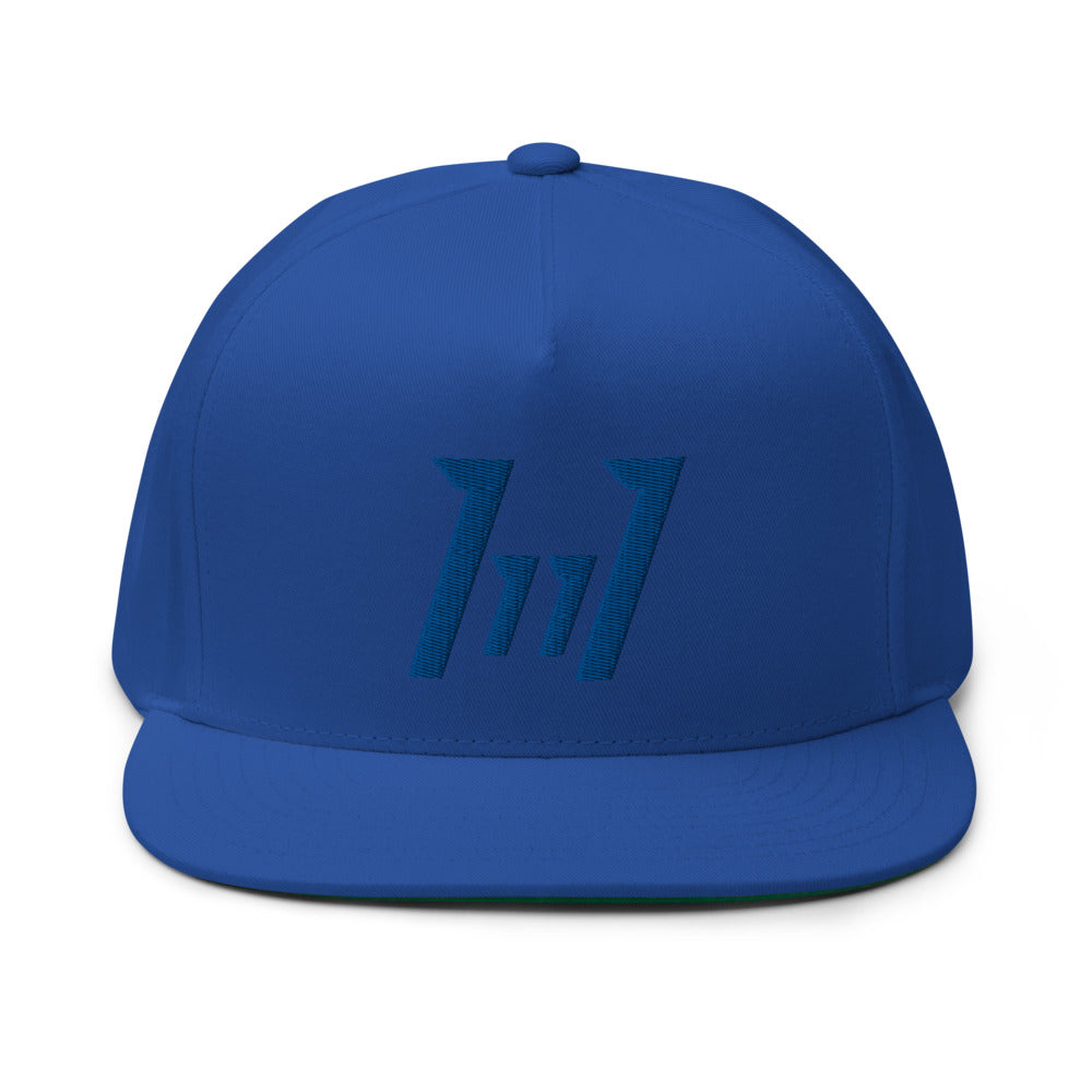 11:11 High Profile Five Panel Flat Bill Snap-Back Cap - PEACE GANG