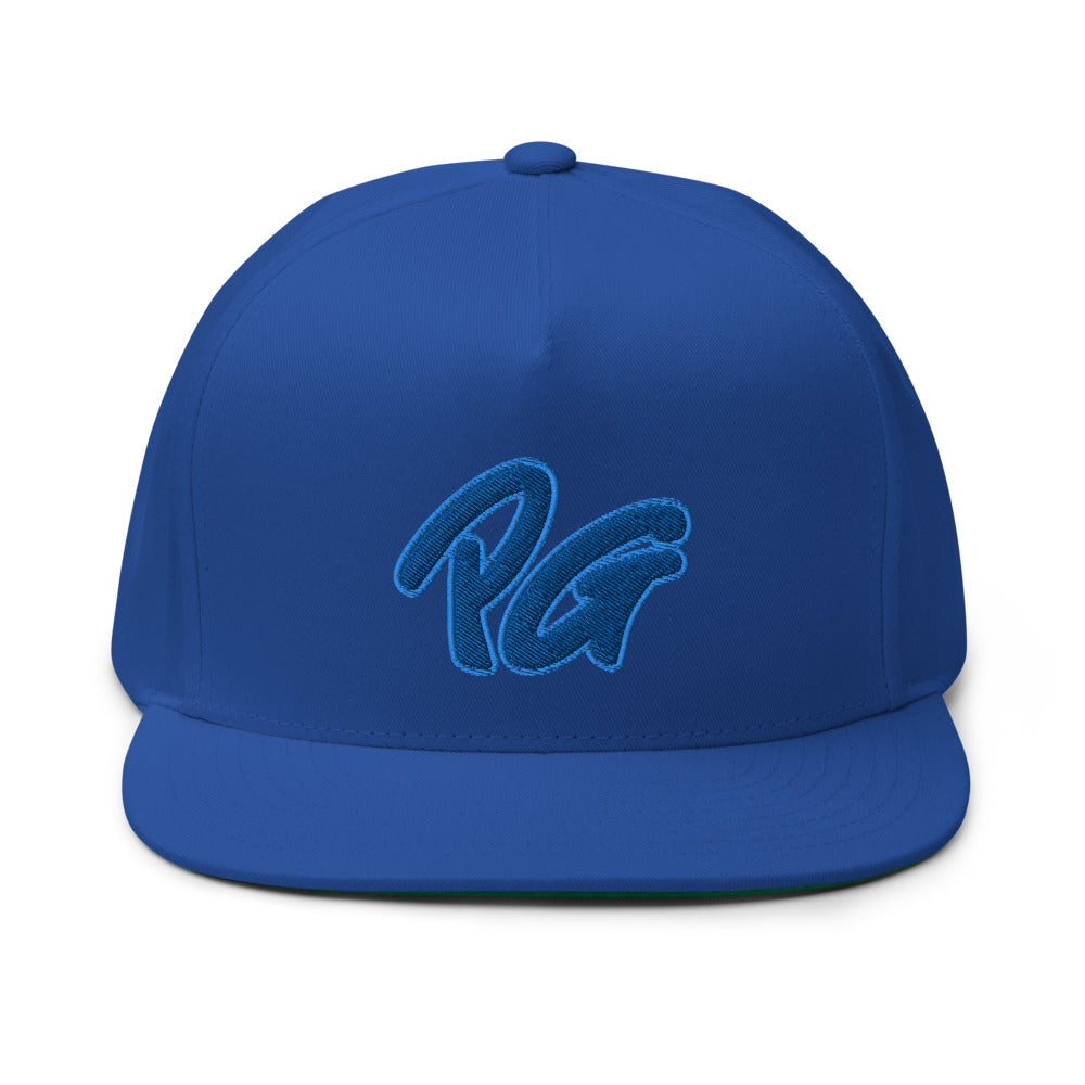 High Profile Five Panel Flat Bill Snap-Back Cap -PEACE GANG