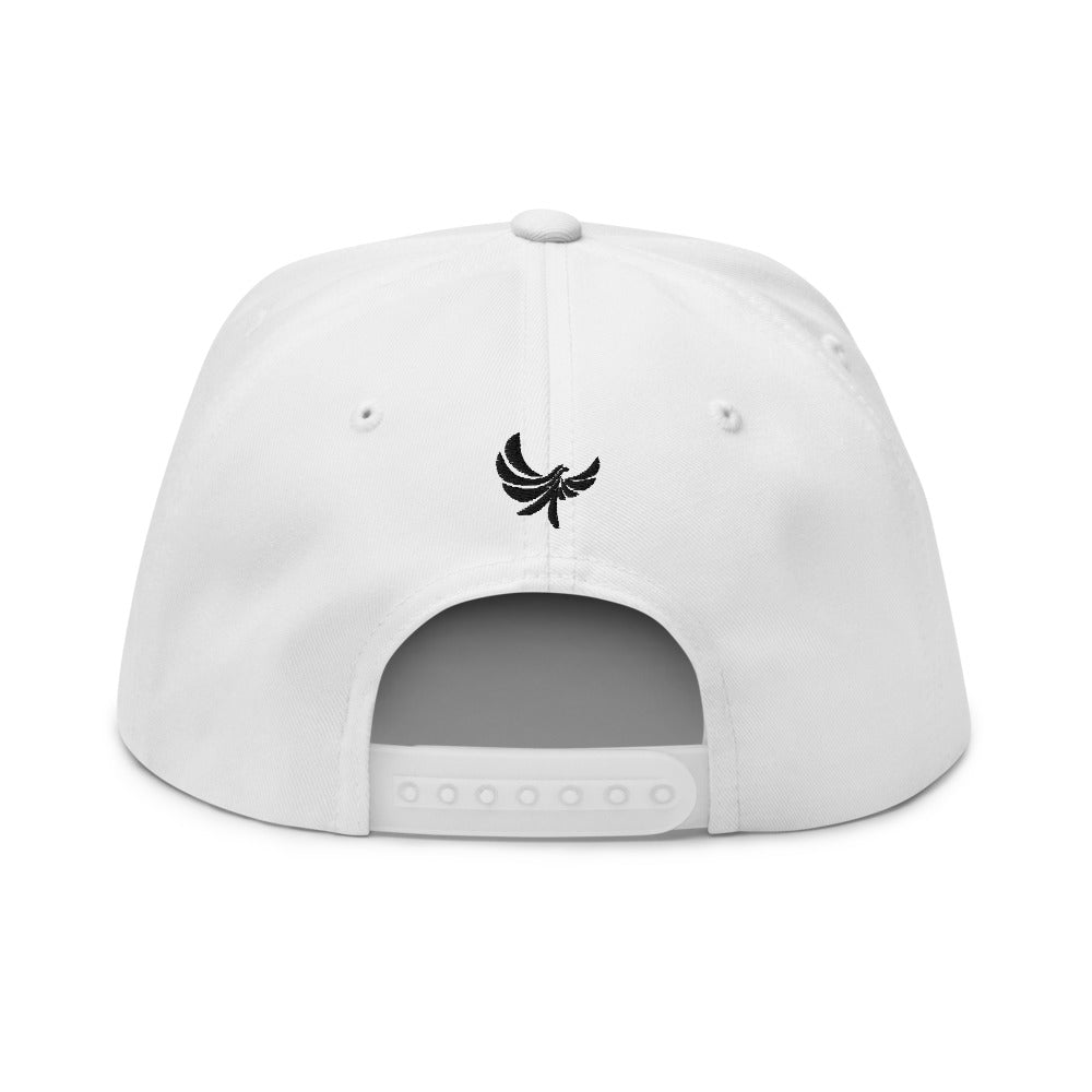 "Worldwide " High Profile Five Panel Snap-Back Flat Bill Cap -PEACE GANG