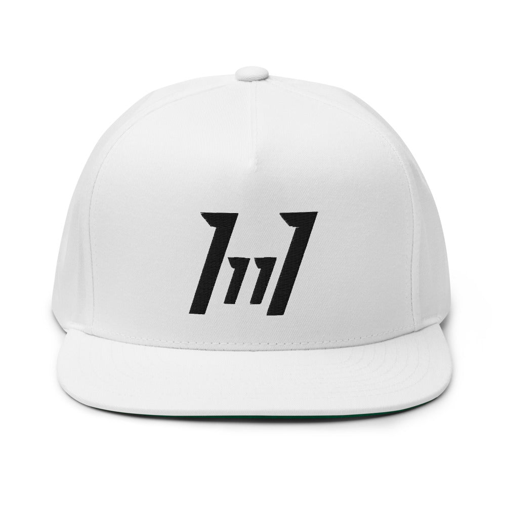 11:11 High Profile Five Panel Flat Bill Snap-Back Cap - PEACE GANG