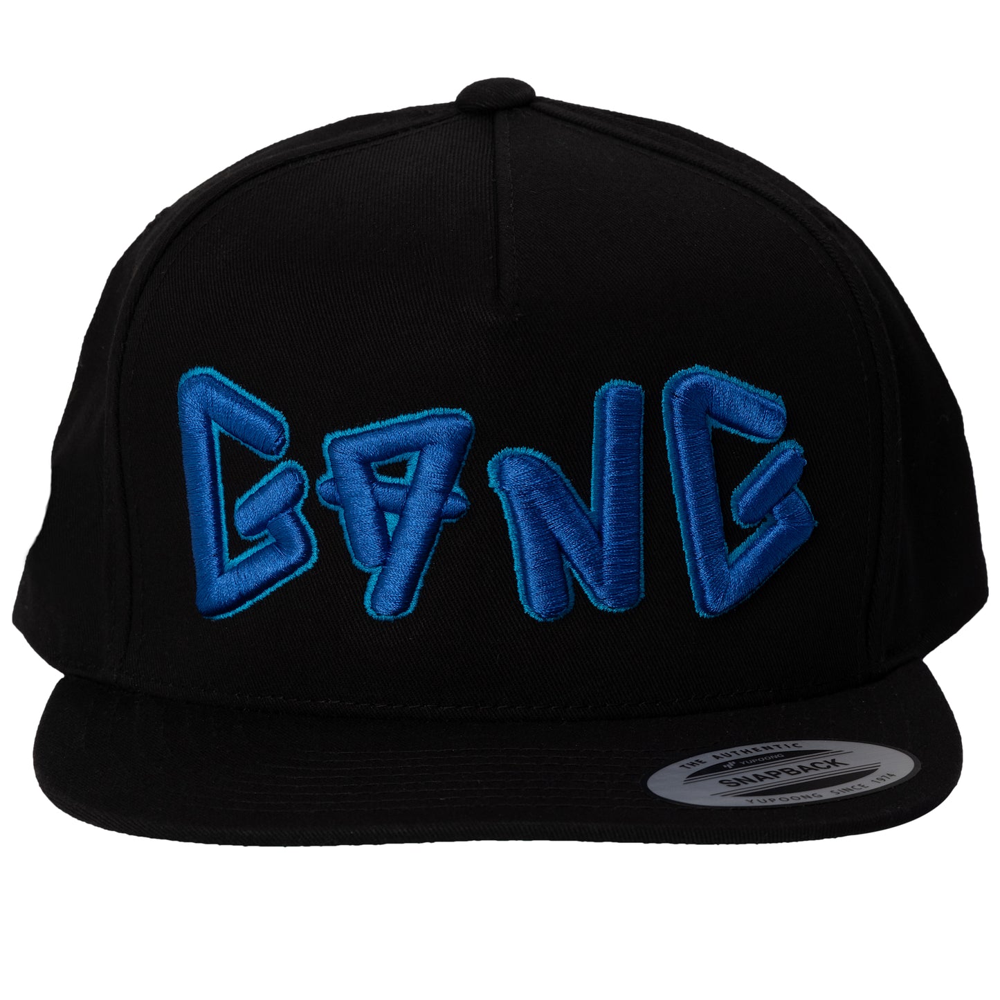 Five Panel Snap-Back Flat Bill Cap- PEACE GANG