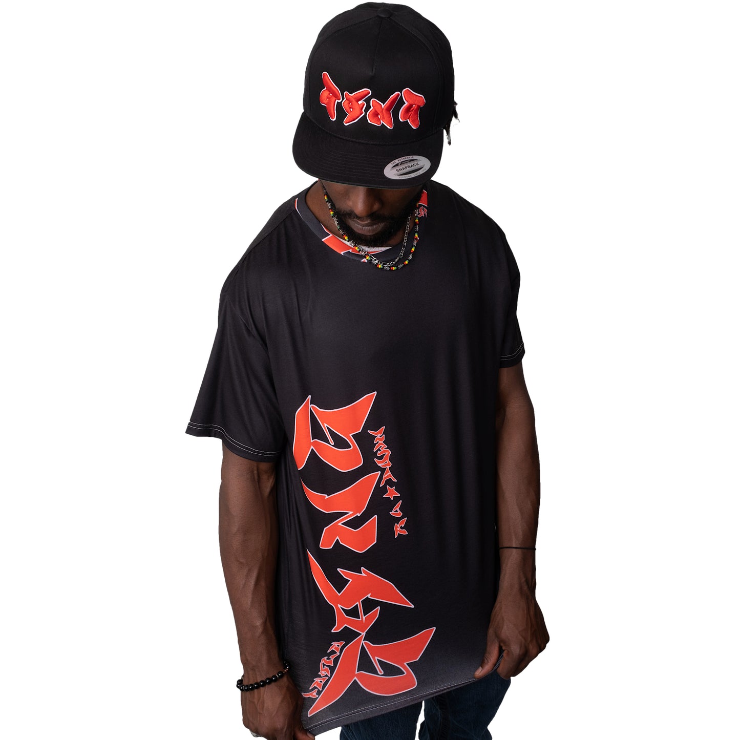 Unisex T-Shirt Black/Red PEACE GANG