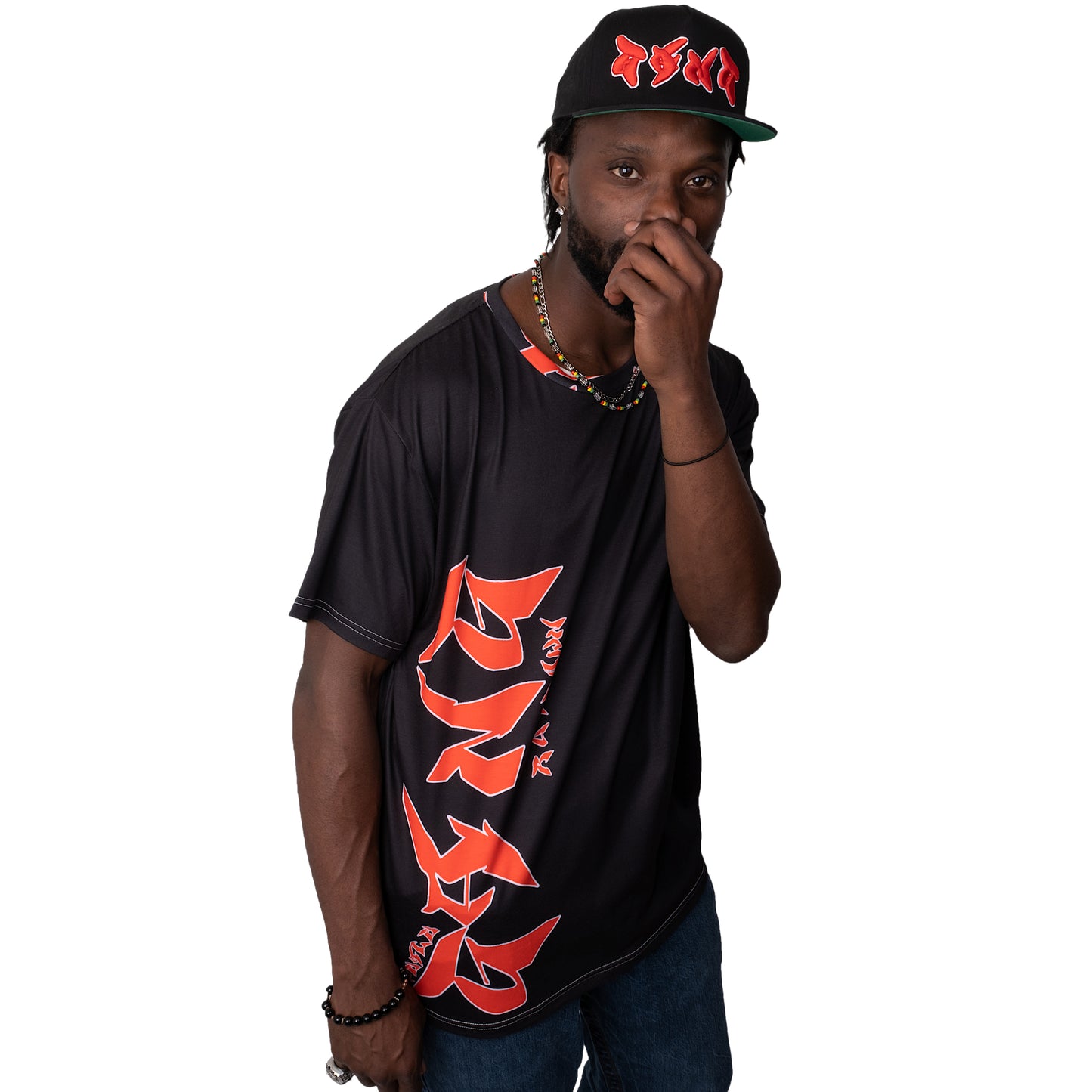 Unisex T-Shirt Black/Red PEACE GANG