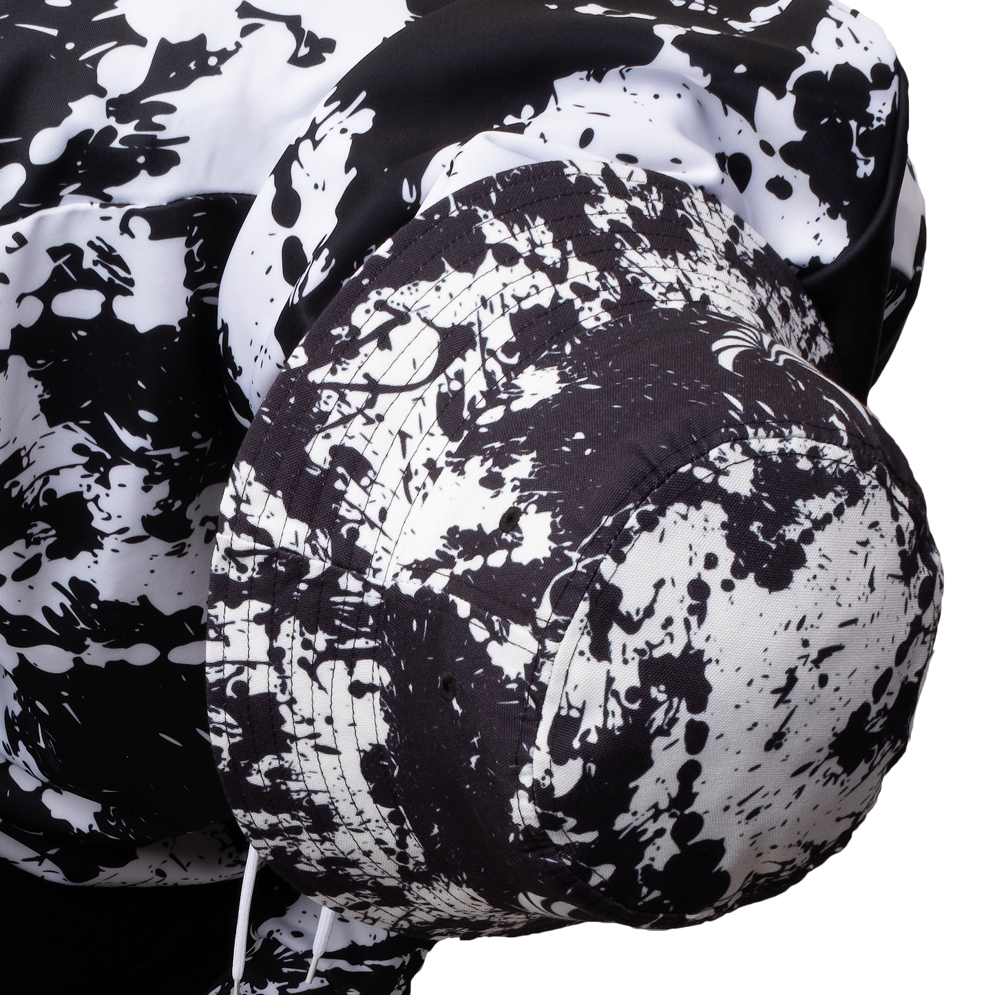 Bucket Hat Black/White "Peace Grunge" PEACE GANG