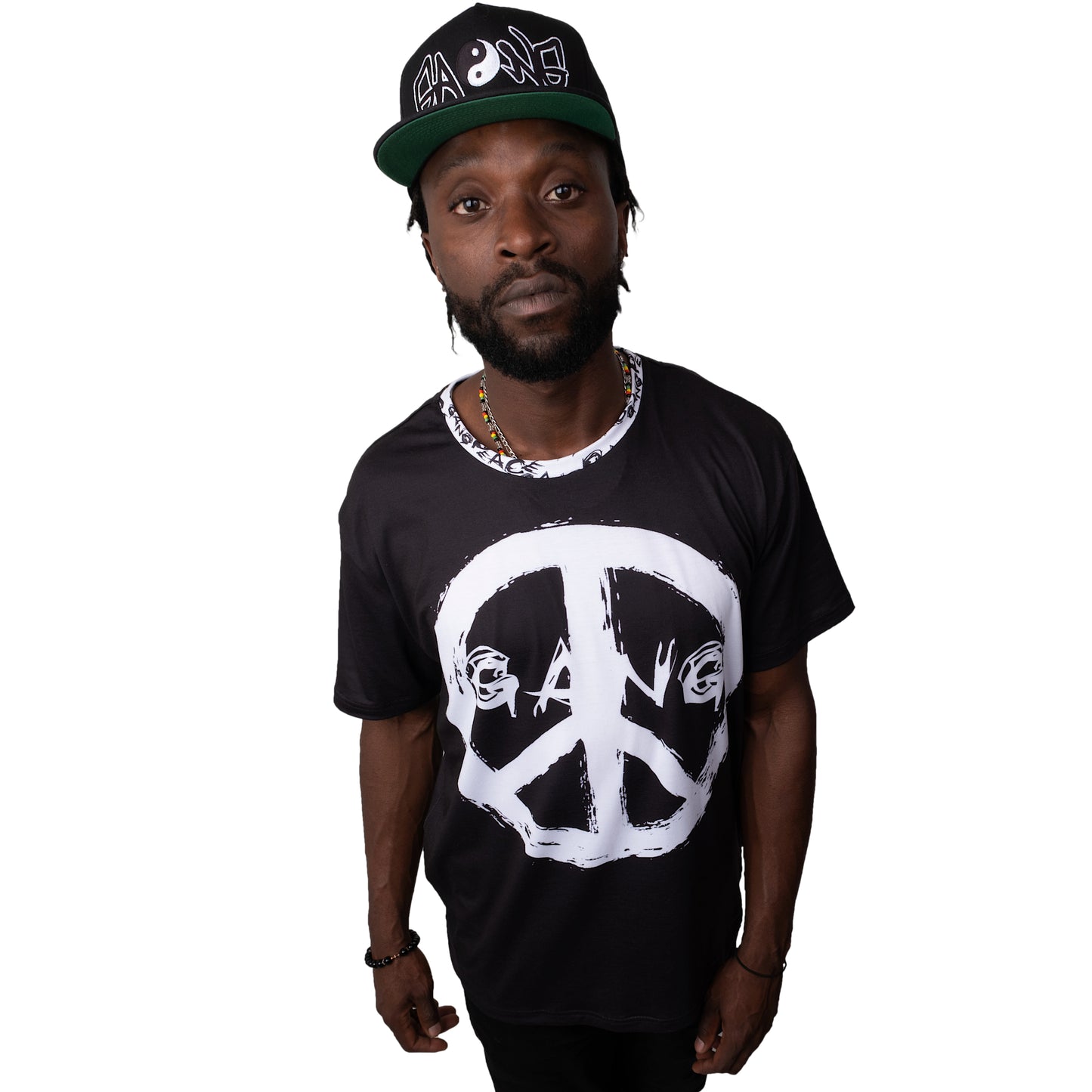 Unisex T-Shirt Black/White "Peace Grunge" PEACE GANG