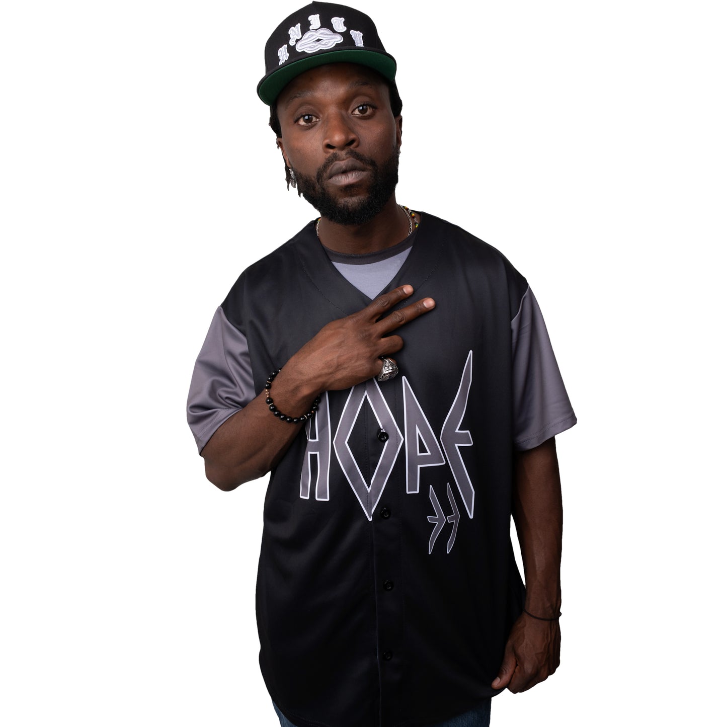Button Up Jersey " HOPE " PEACE GANG