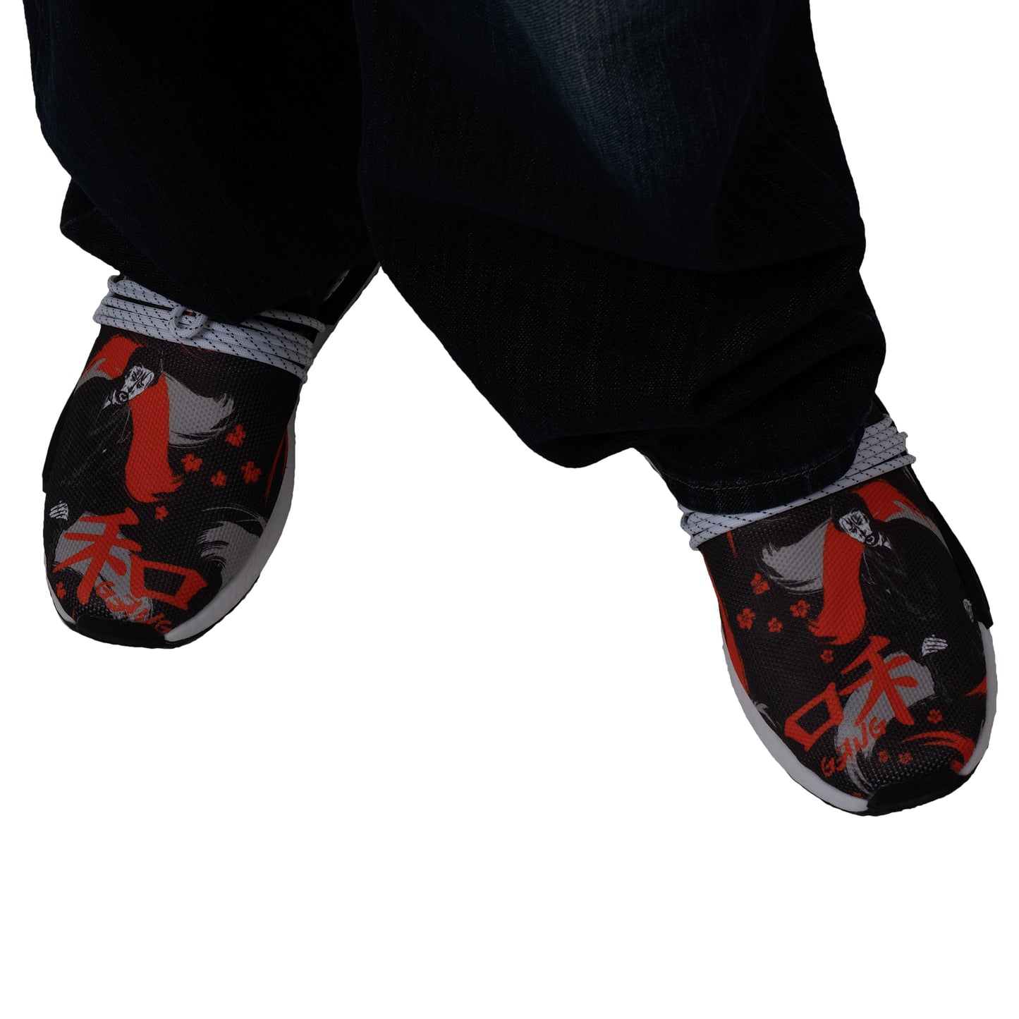 Mid Top Shoes" KANJI " - PEACE GANG
