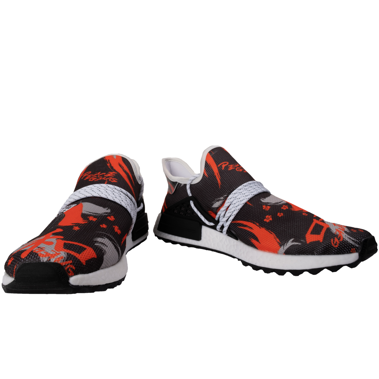 Mid Top Shoes" KANJI " - PEACE GANG