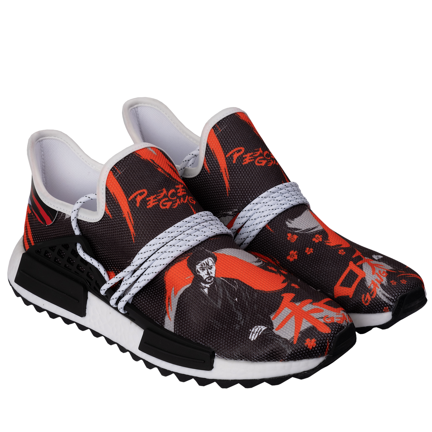 PEACE GANG " KANJI " Mid Top Shoes