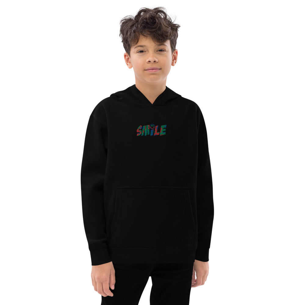 Kids fleece hoodie SMILE - PEACE GANG