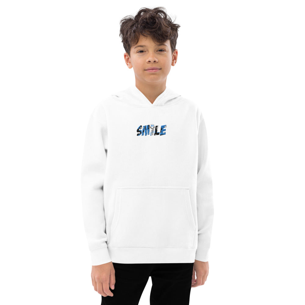 Kids fleece hoodie SMILE - PEACE GANG