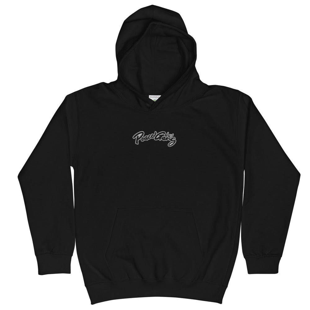 Kids Cotton Hoodie " cursive " - PEACE GANG