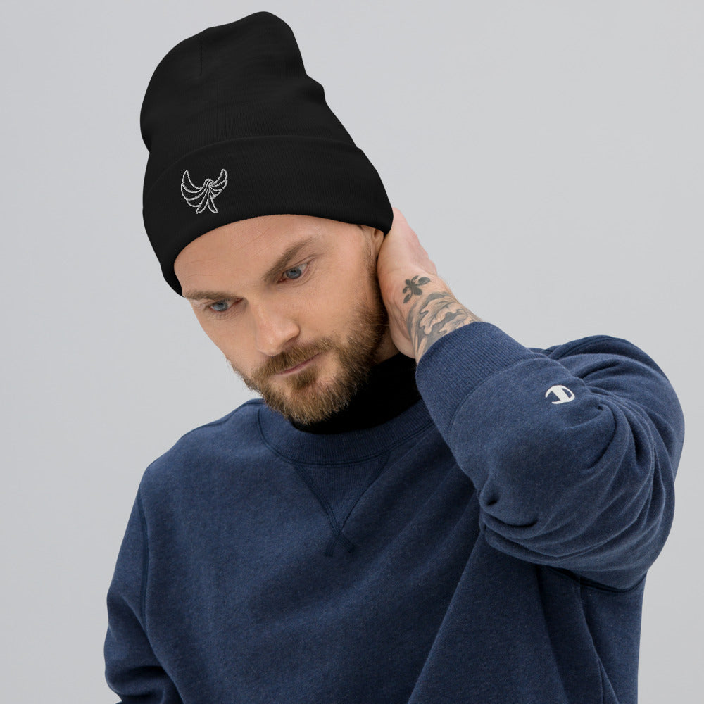 Red Beanie Hat PG Dove - PEACE GANG