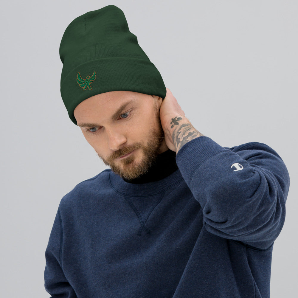 Red Beanie Hat PG Dove - PEACE GANG