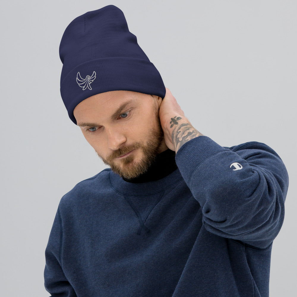 Red Beanie Hat PG Dove - PEACE GANG