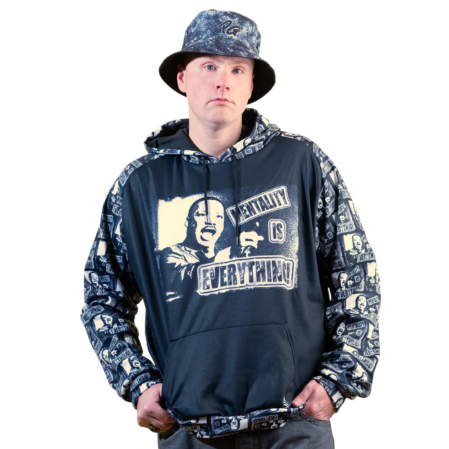 PEACE GANG " Mentality Is Everything " Heavy Fleece Raglan Hoodie