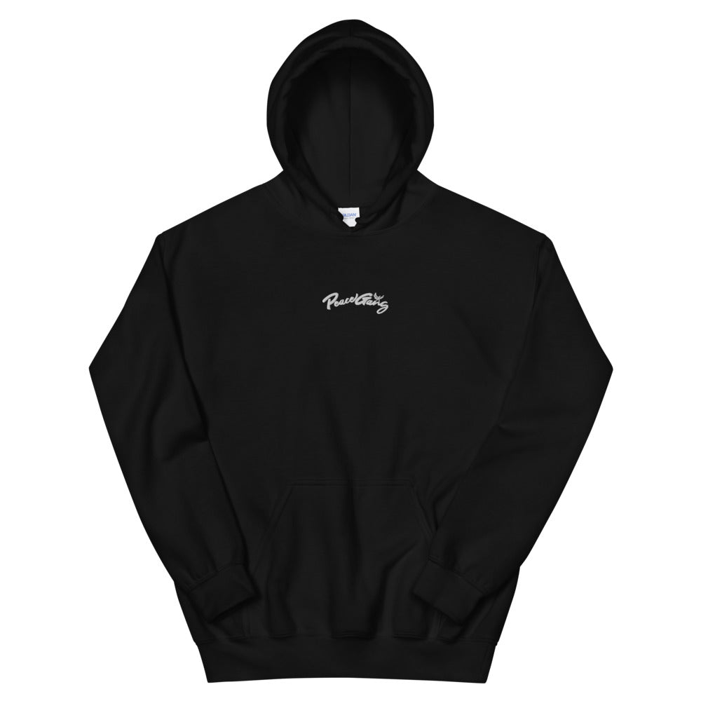Black Unisex Hoodie 'Embroidered'