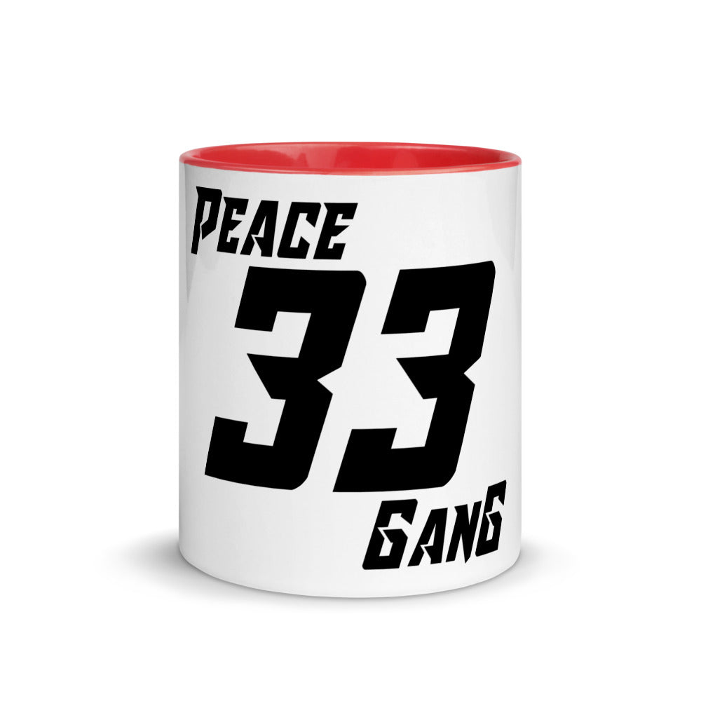 Coffee Mug with Color Inside " 33 "-PEACE GANG