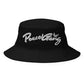 Bucket Hat Embroidered Old School PEACE GANG Cursive