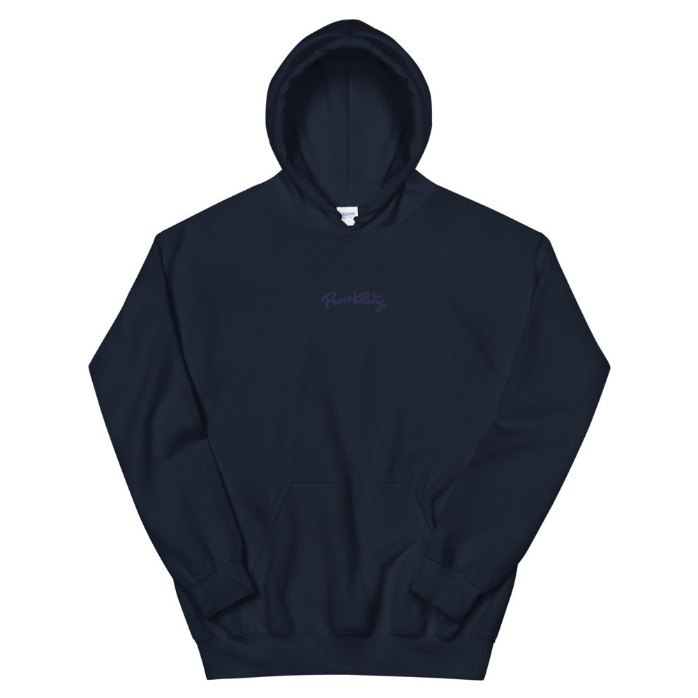 Black Unisex Hoodie 'Embroidered'-PEACE GANG