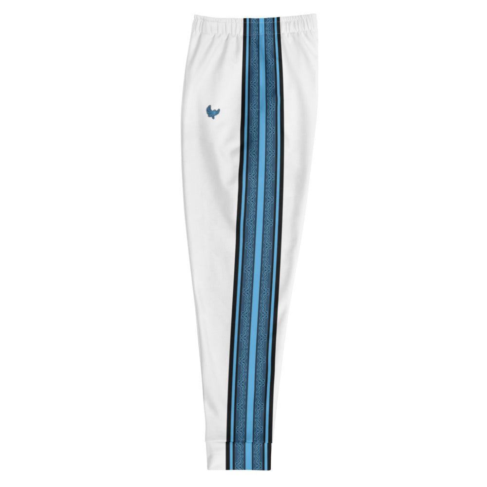 Joggers White/Black/Blue " ELEVATE " PEACE GANG