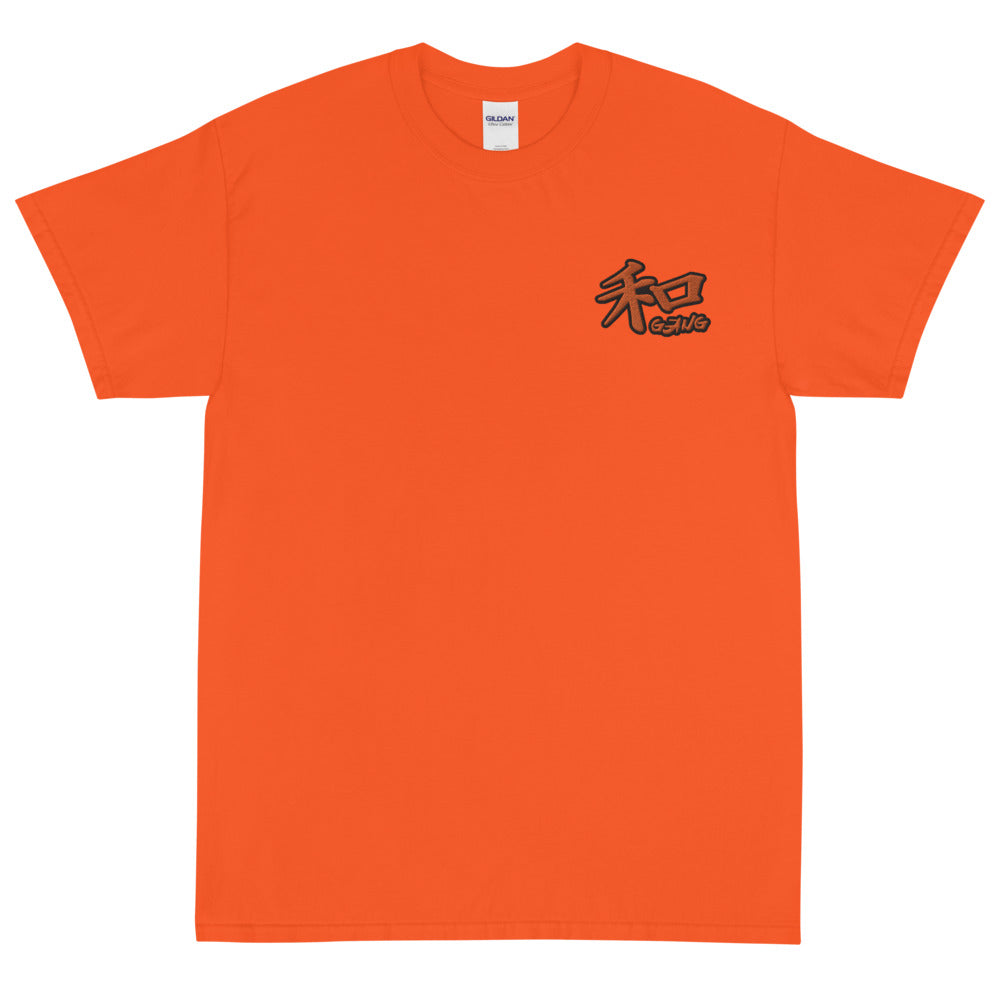 PEACE GANG " Kanji " Embroidered Short Sleeve T-Shirt