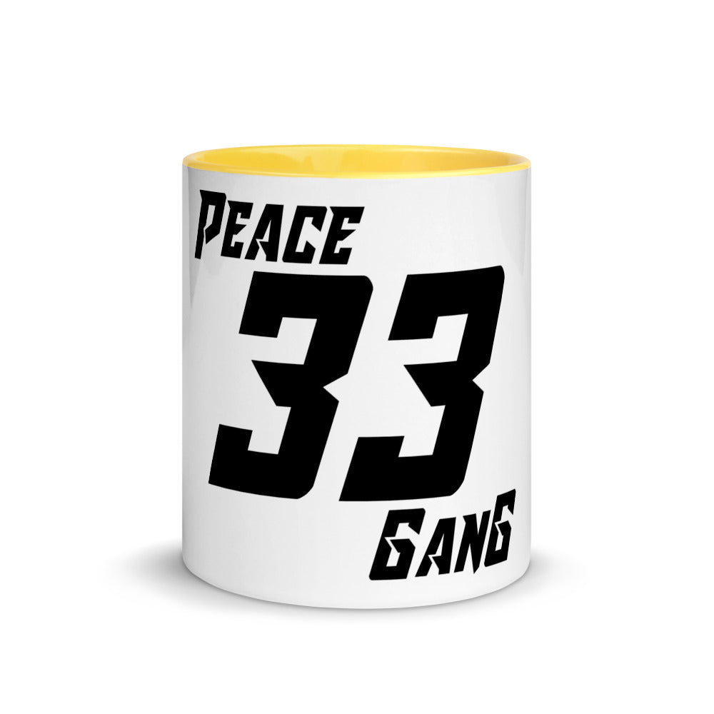 Coffee Mug with Color Inside " 33 "-PEACE GANG