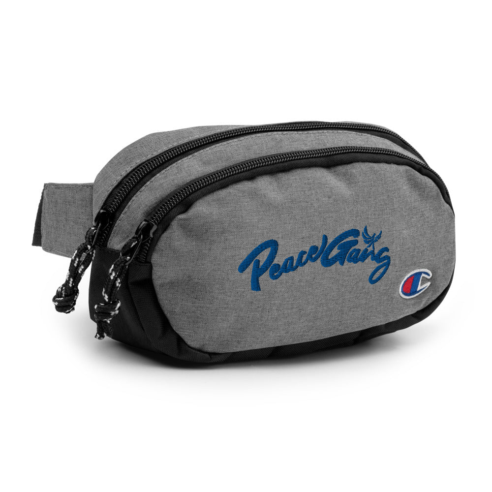 PEACE GANG Embroidered fanny pack
