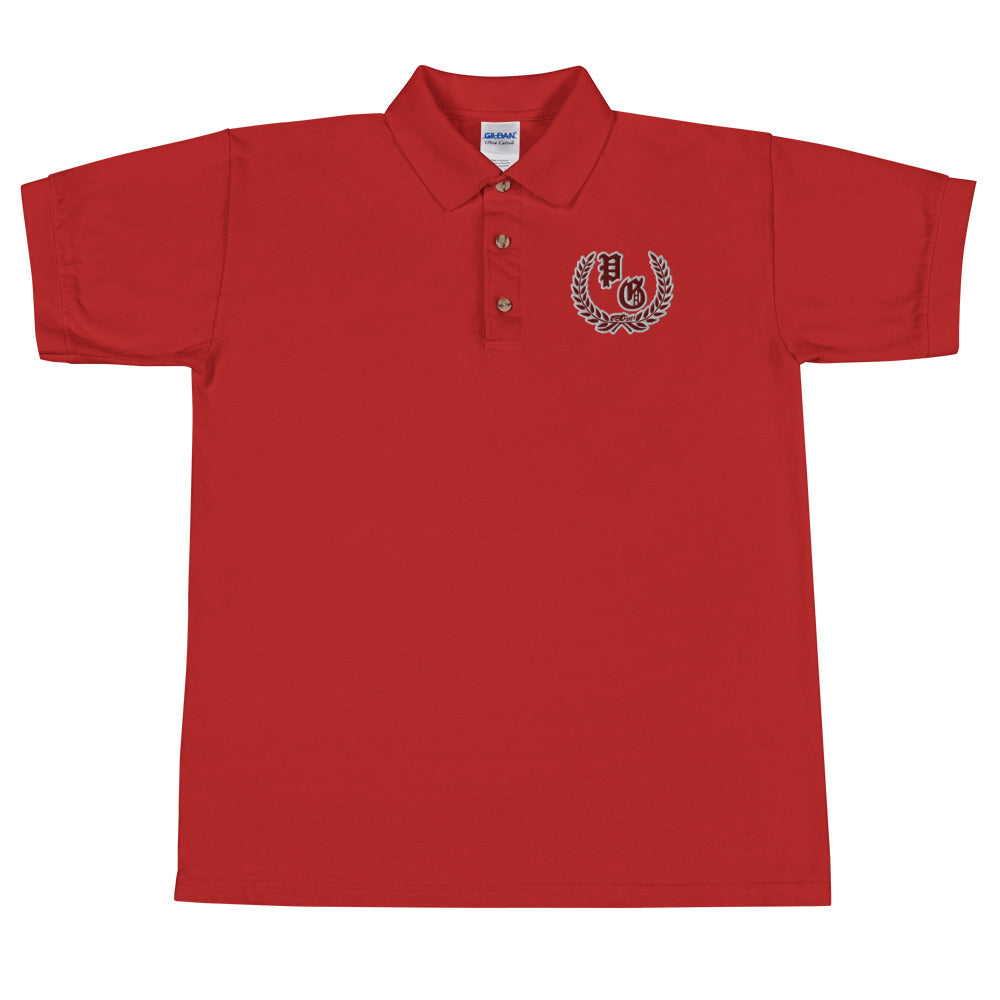 Polo Shirt Embroidered " EST 2017 Olive Branch " -PEACE GANG