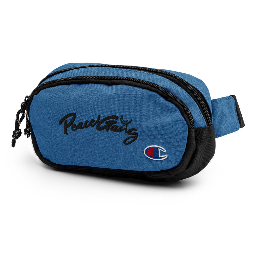 PEACE GANG Embroidered fanny pack