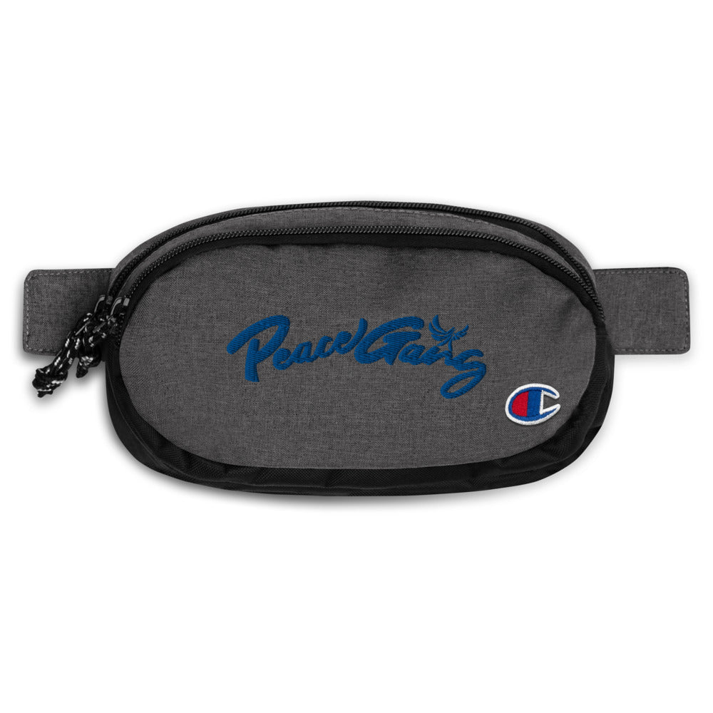 PEACE GANG Embroidered fanny pack