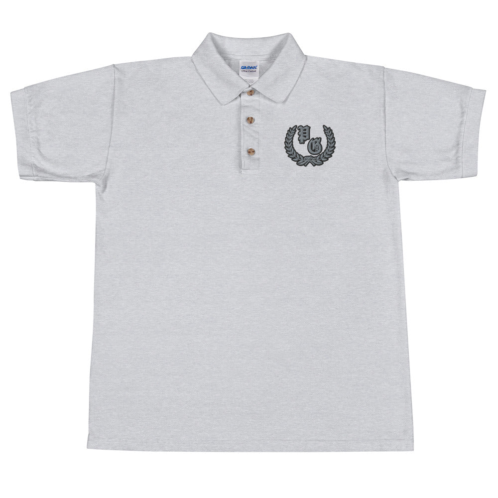 Polo Shirt Embroidered " EST 2017 Olive Branch " -PEACE GANG