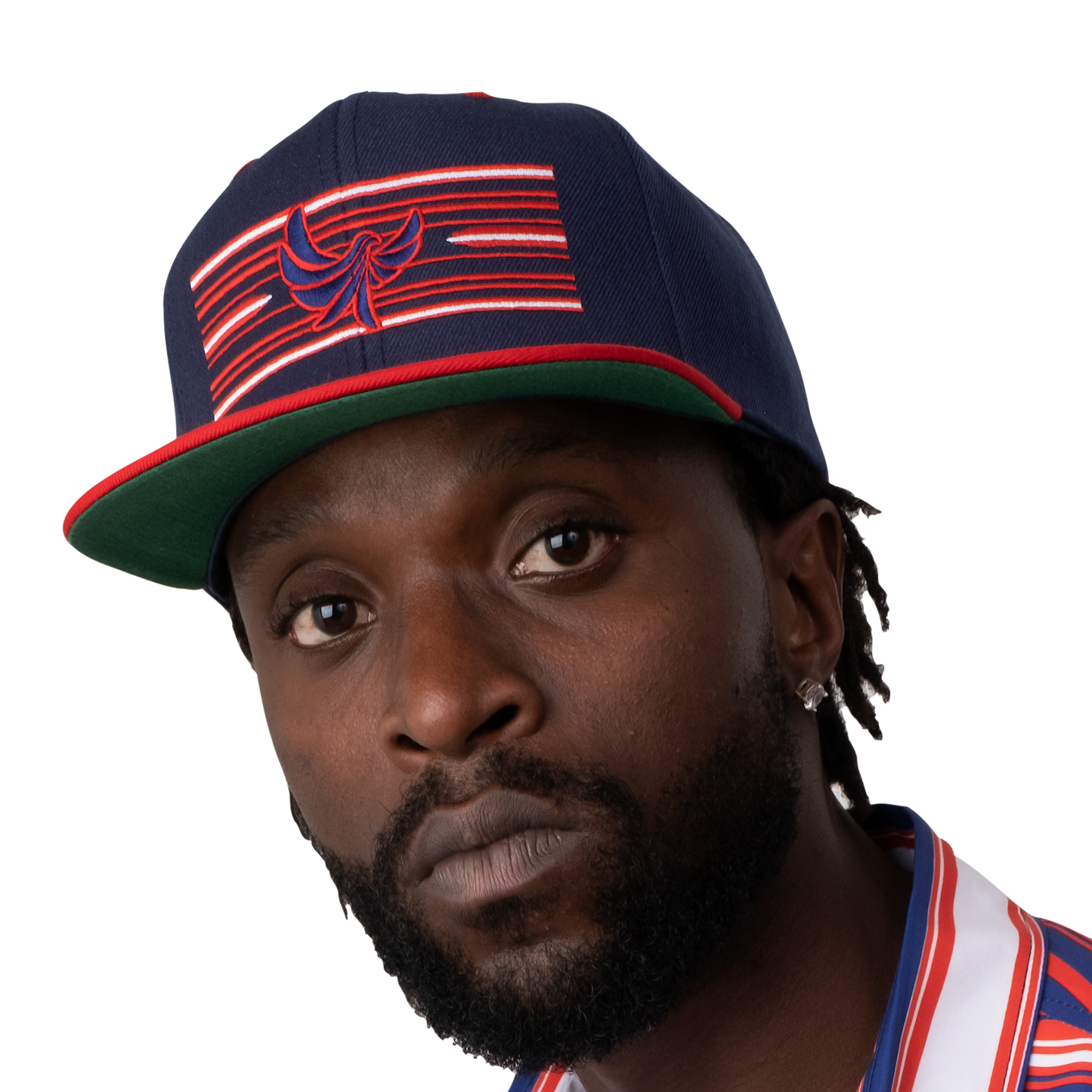 FLAG High Profile 6 Panel Flat Brim Snap-Back Cap