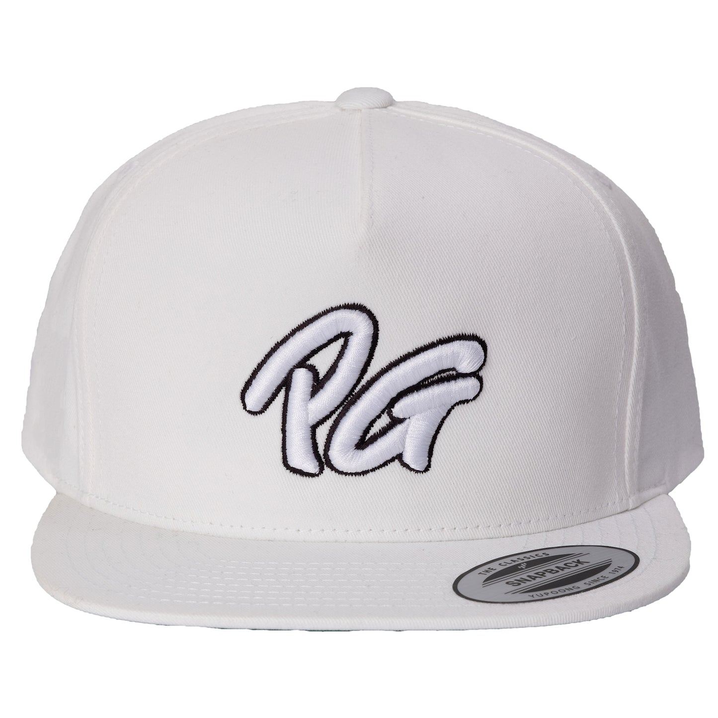 High Profile Five Panel Flat Bill Snap-Back Cap -PEACE GANG