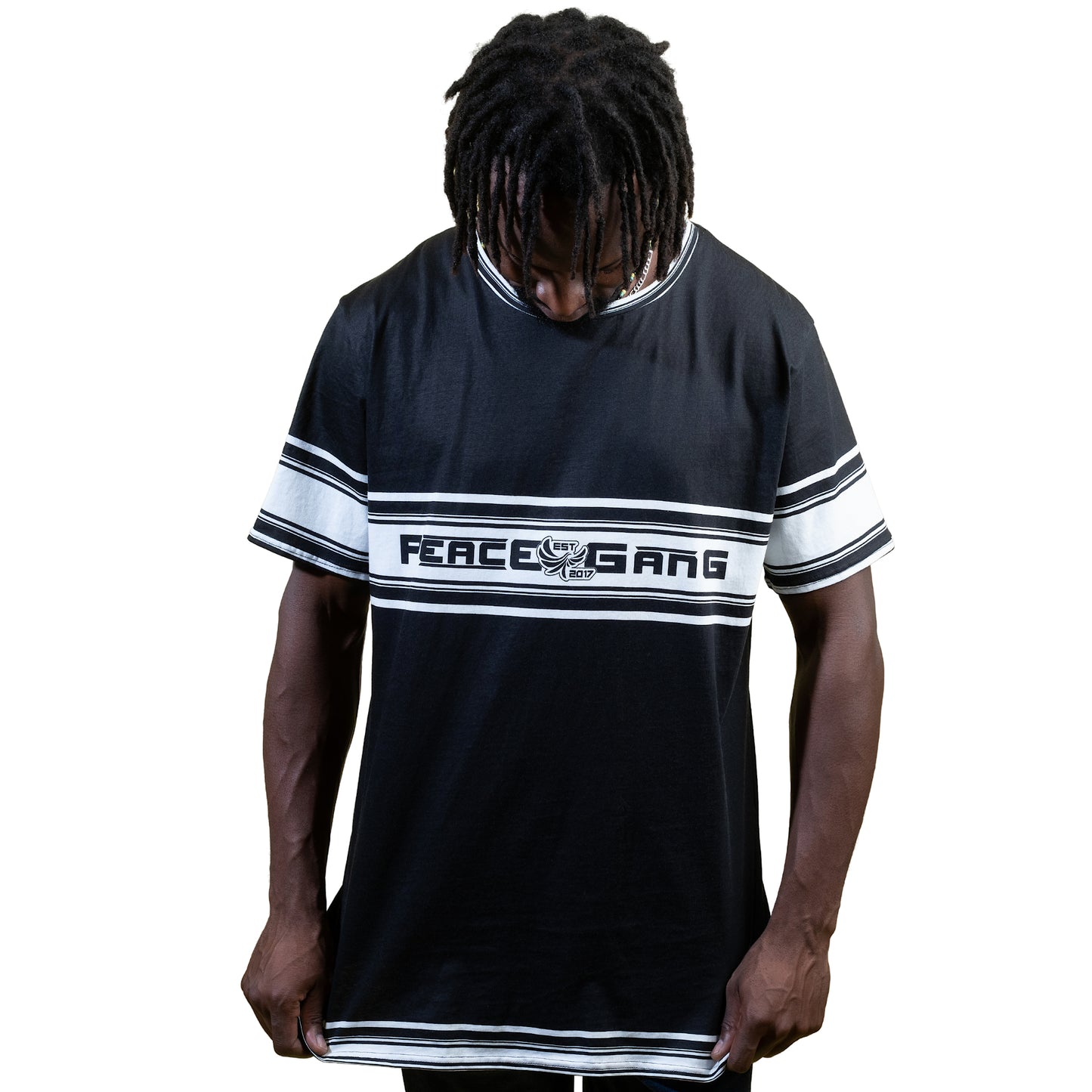 O-Neck Cotton T-Shirt "EST2017" - PEACE GANG