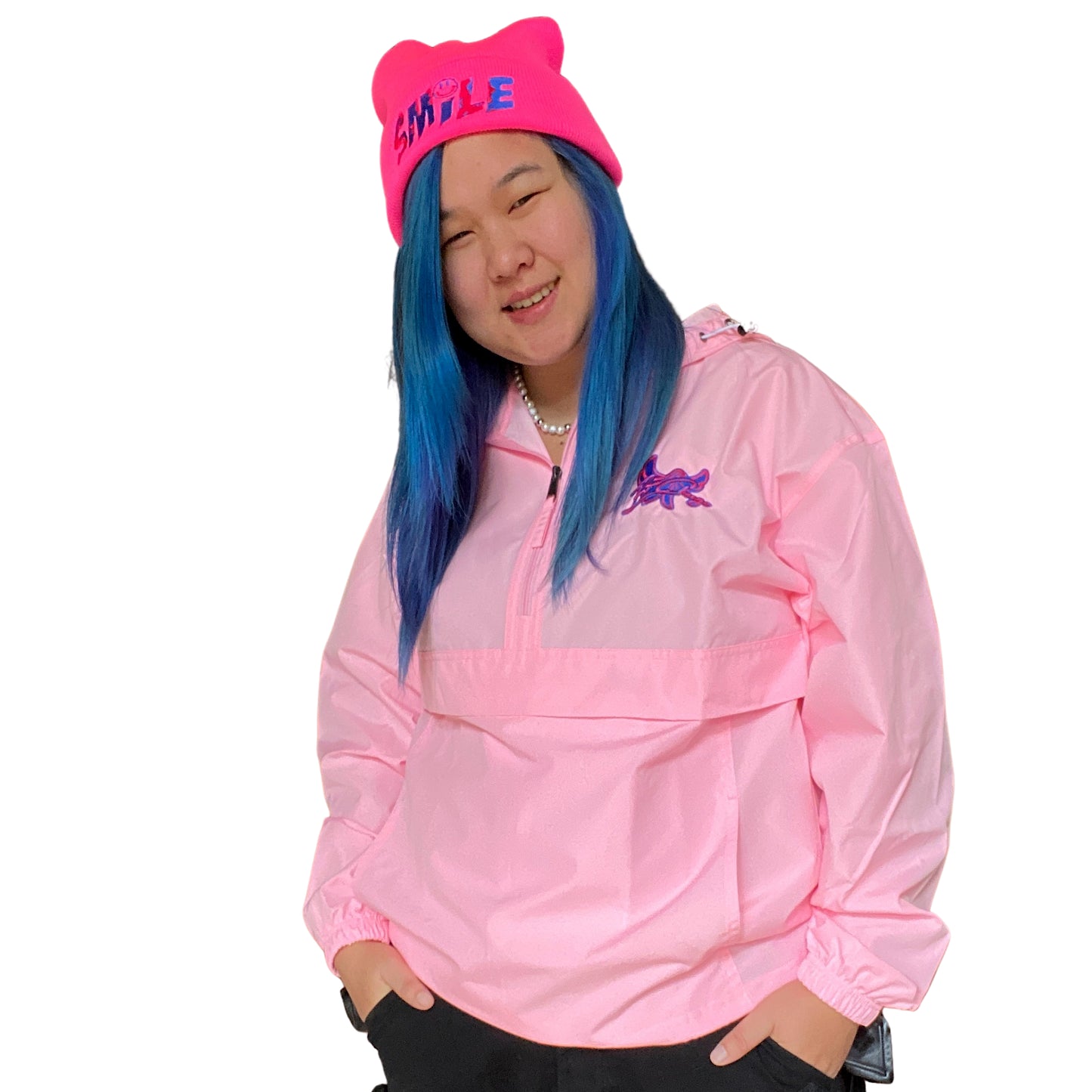 Champion Windbreaker Embroidered " BE CHANGE " - PEACE GANG