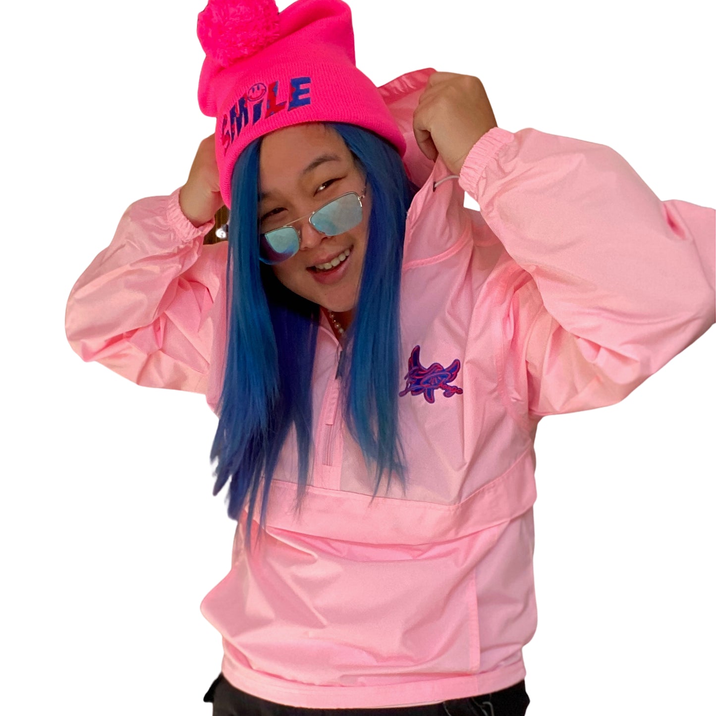 Champion Windbreaker Embroidered " BE CHANGE " - PEACE GANG