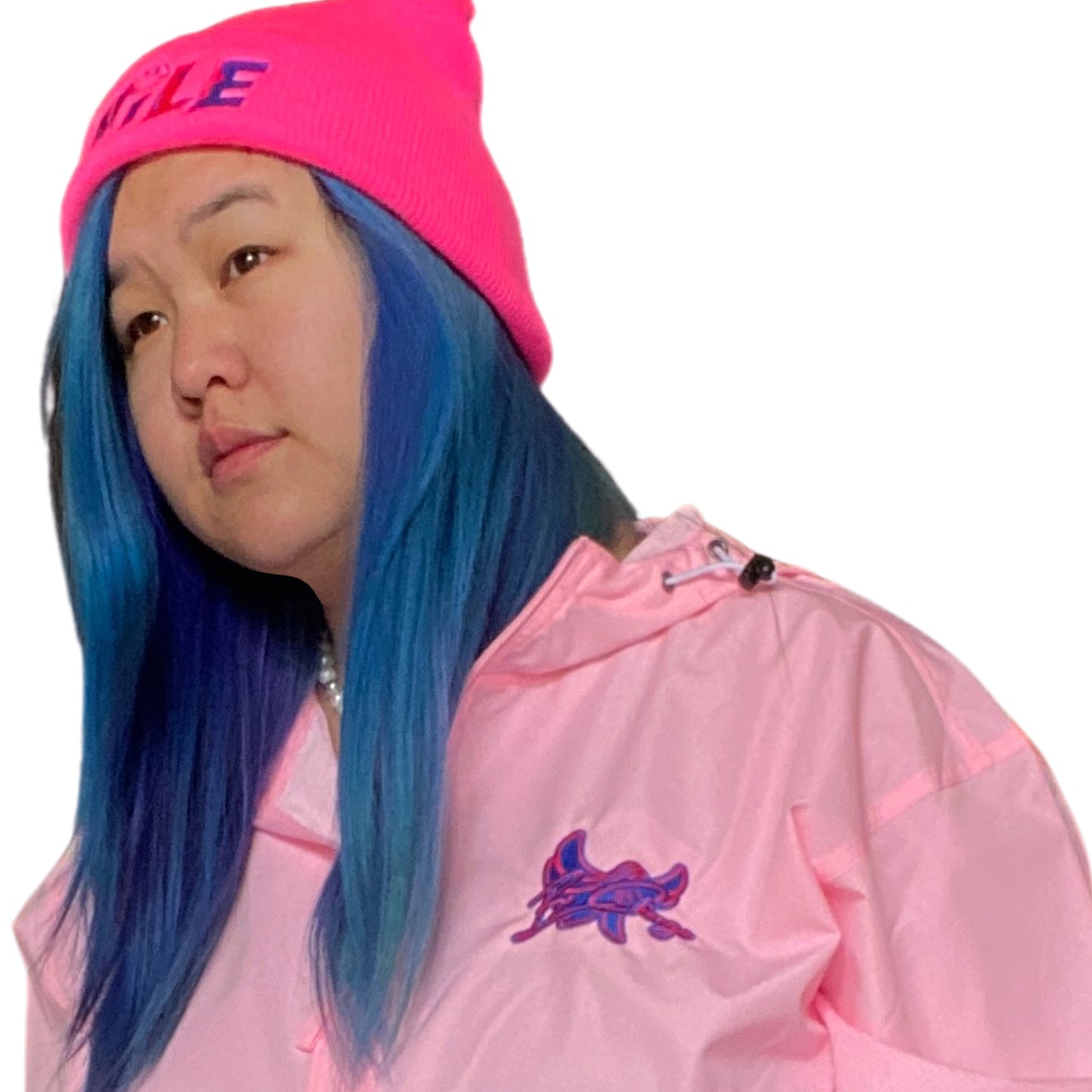 Champion Windbreaker Embroidered " BE CHANGE " - PEACE GANG