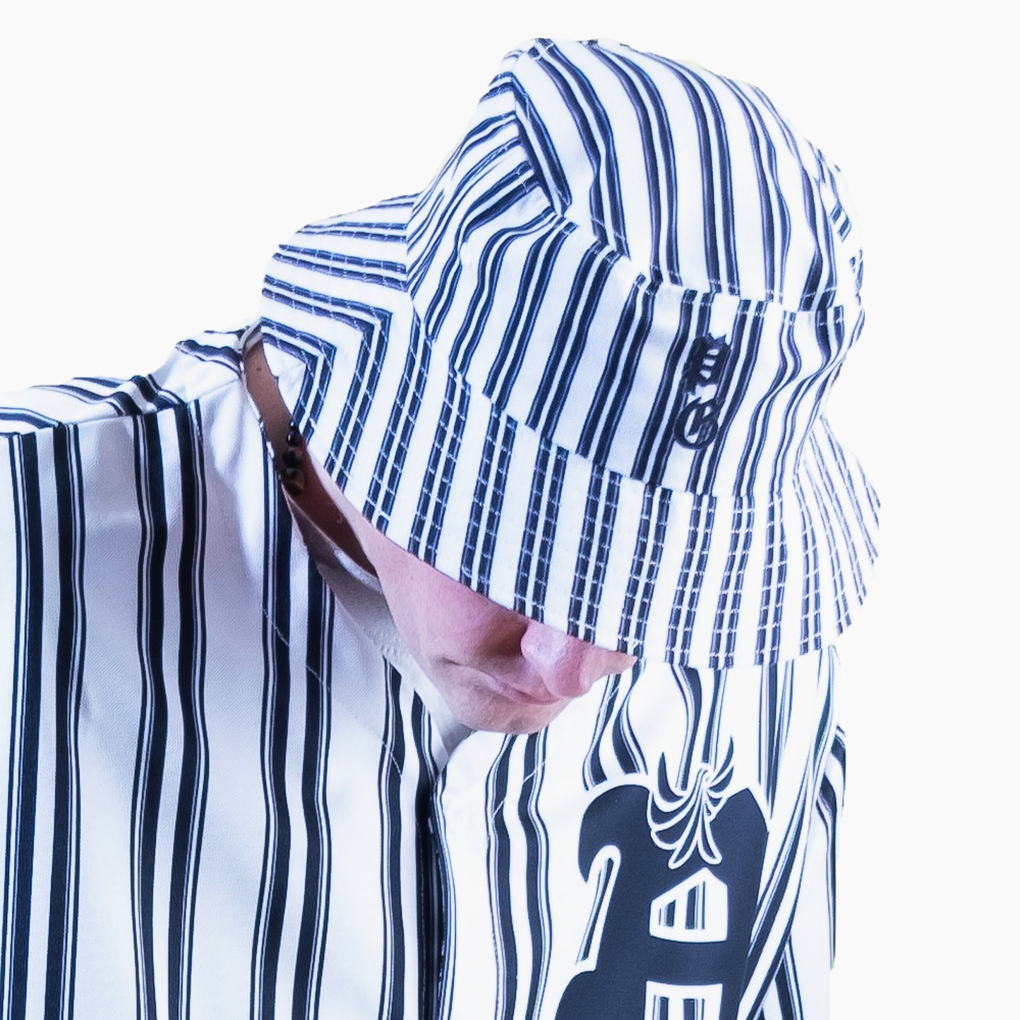 Striped Bucket Hat - PEACE GANG