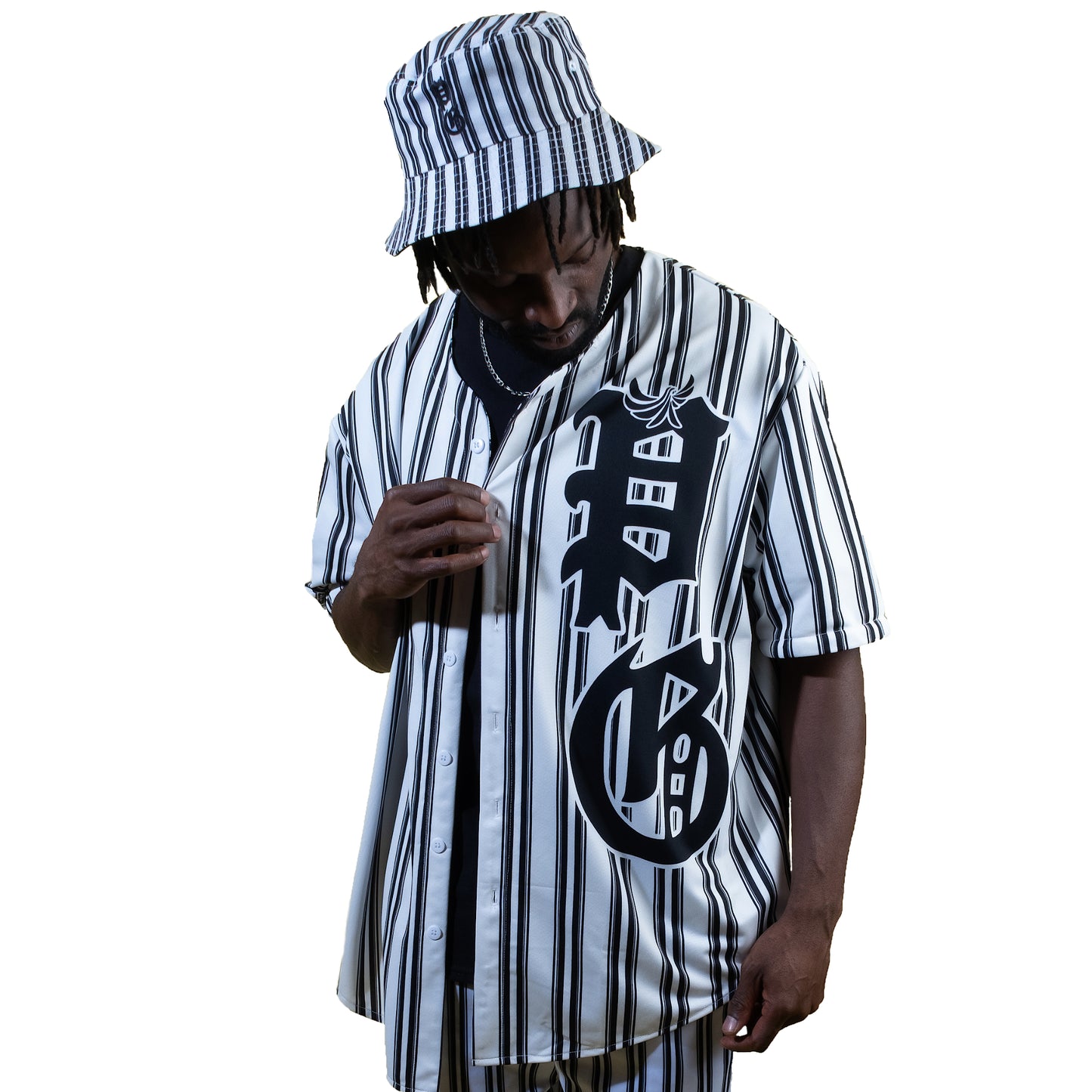 Pin Striped Baseball Jersey - PEACE GANG