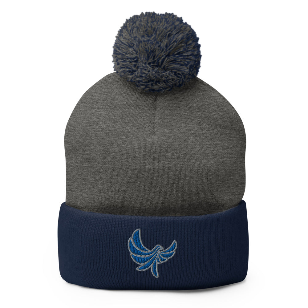Pom-Pom Beanie 'Embroidered' PEACE GANG