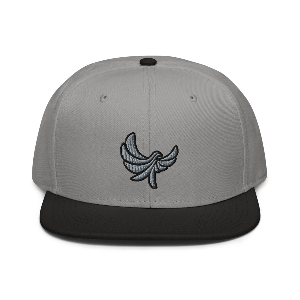 High Profile 6 Panel Flat Brim Cap-PEACE GANG