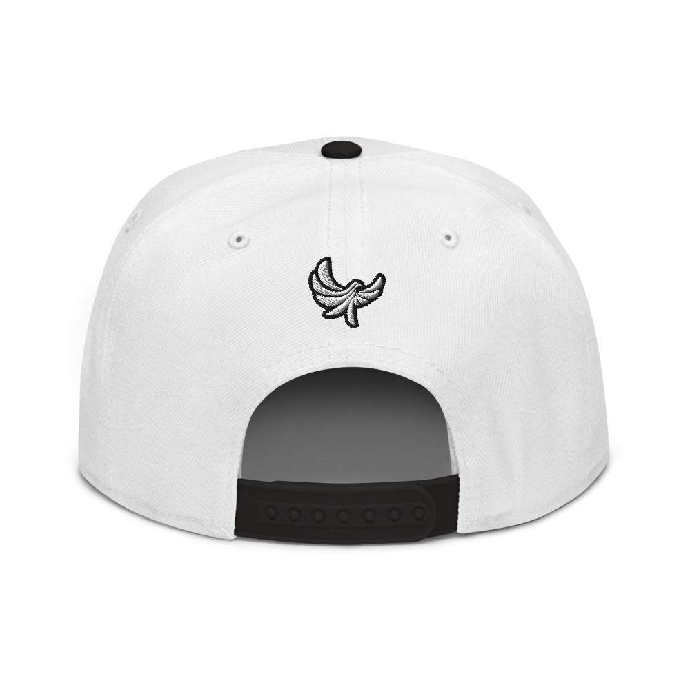 High Profile 6 Panel Flat Brim Cap-PEACE GANG