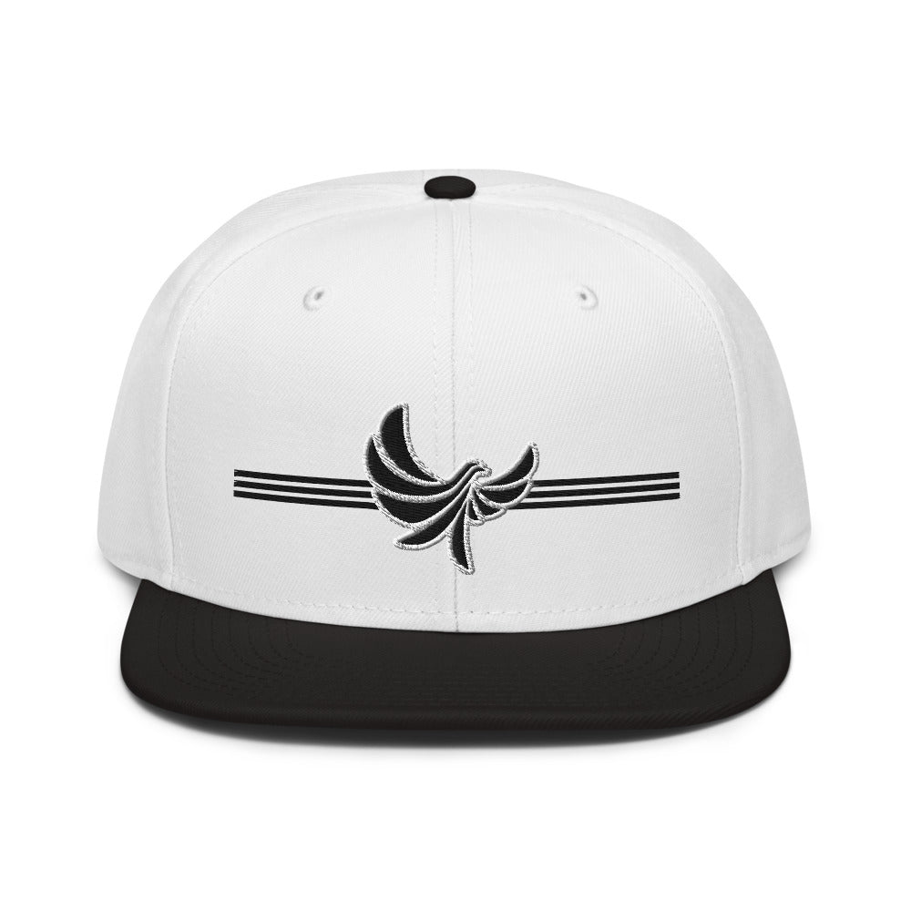 6 Panel Flatbill Snap-Back Cap