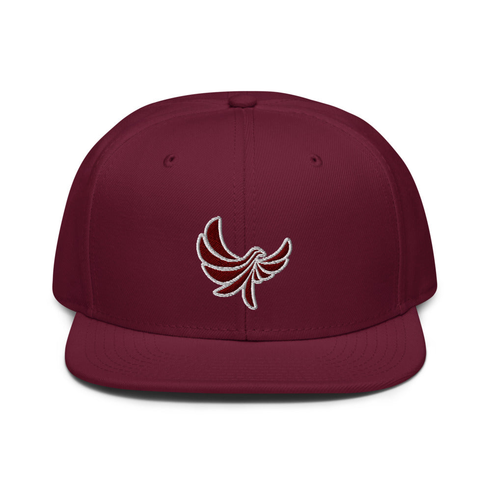 High Profile 6 Panel Flat Brim Cap-PEACE GANG