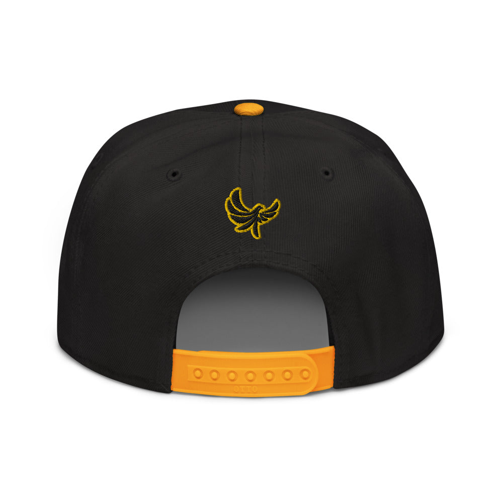 High Profile 6 Panel Flat Brim Cap-PEACE GANG