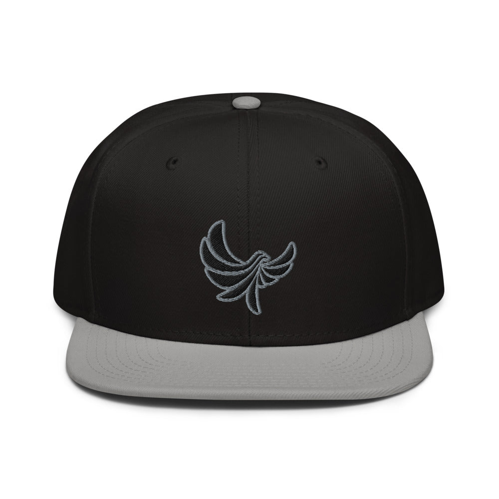 High Profile 6 Panel Flat Brim Cap-PEACE GANG