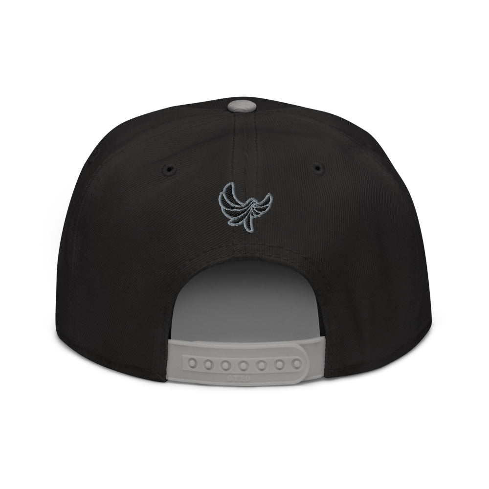 High Profile 6 Panel Flat Brim Cap-PEACE GANG
