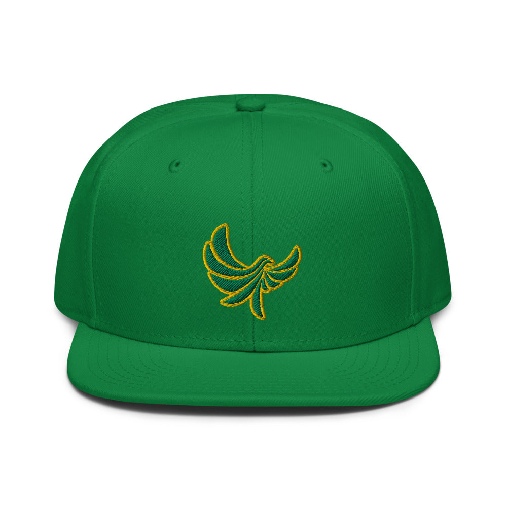 High Profile 6 Panel Flat Brim Cap-PEACE GANG