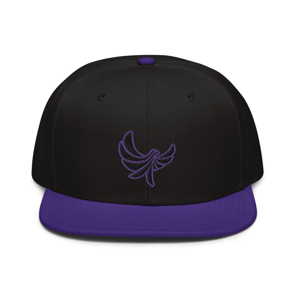 High Profile 6 Panel Flat Brim Cap-PEACE GANG